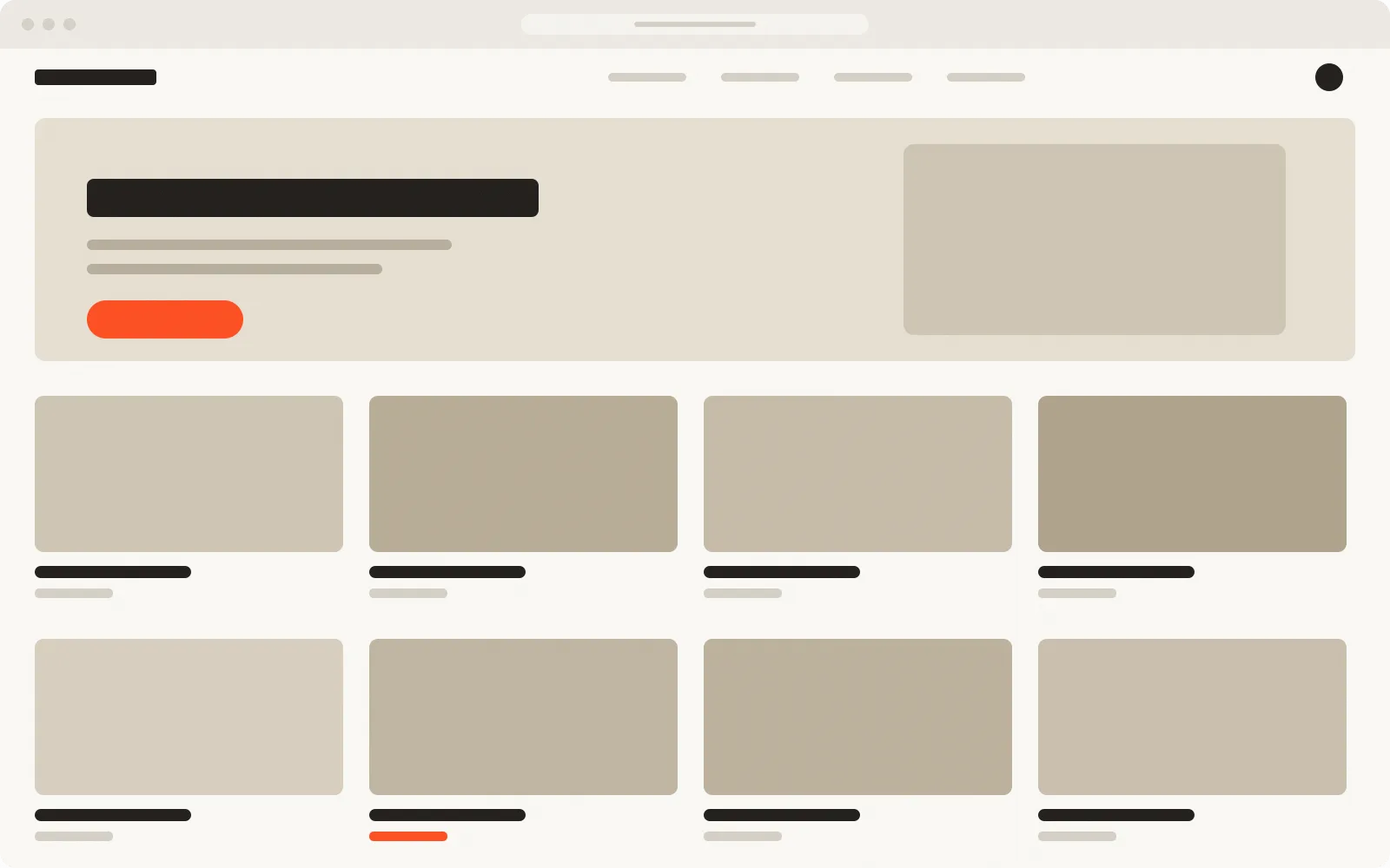 Headless commerce: illustrative interface preview